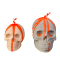 The Blood Drip Skull Candle Duo